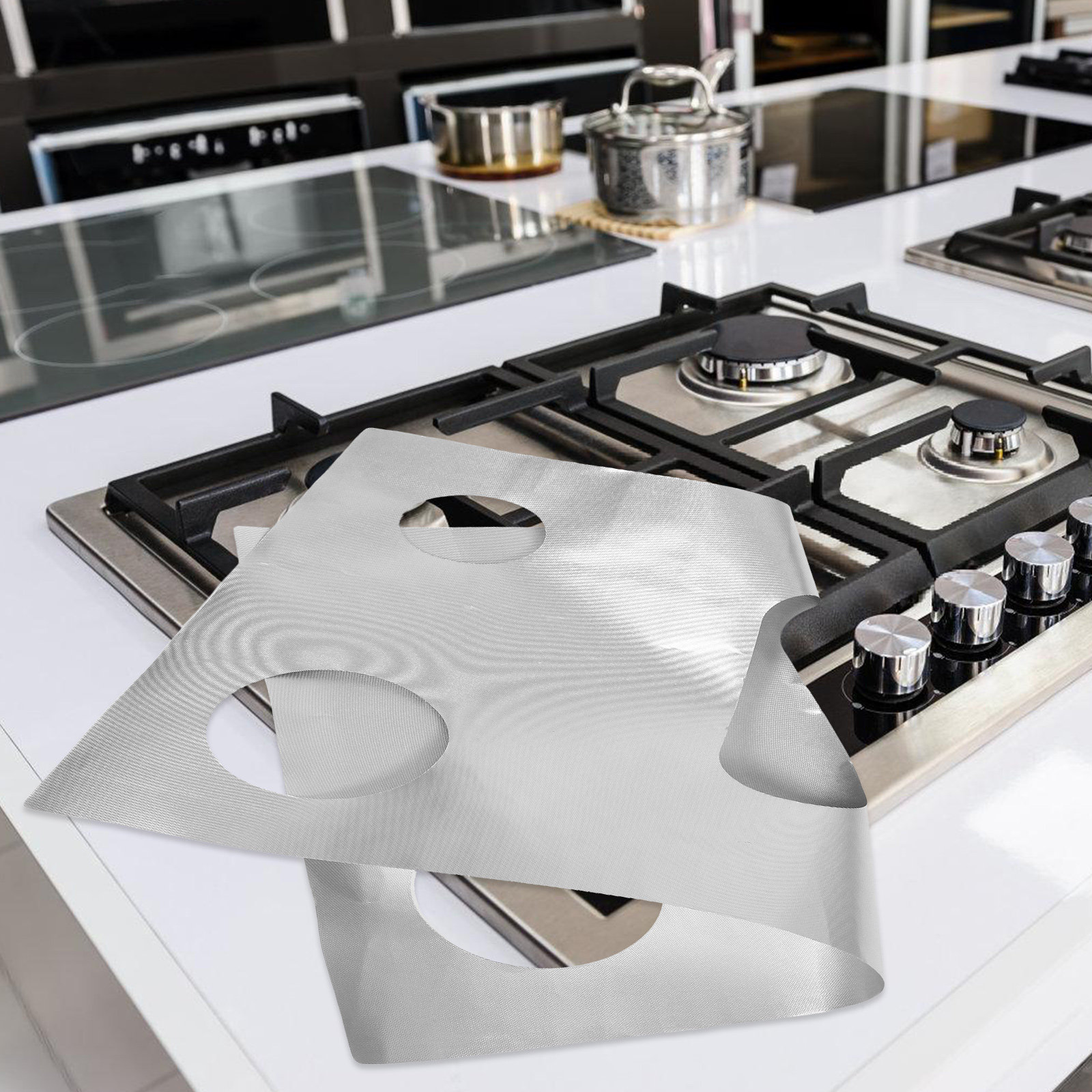 Outdoor Camping Stove - غطاء مقاوم للحرارة لموقد الغاز، حصيرة