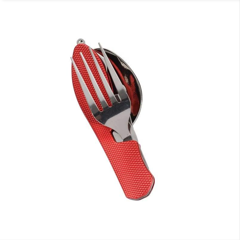 Outdoor Camping Ute - طقم سكين وشوكة قابل للطي من