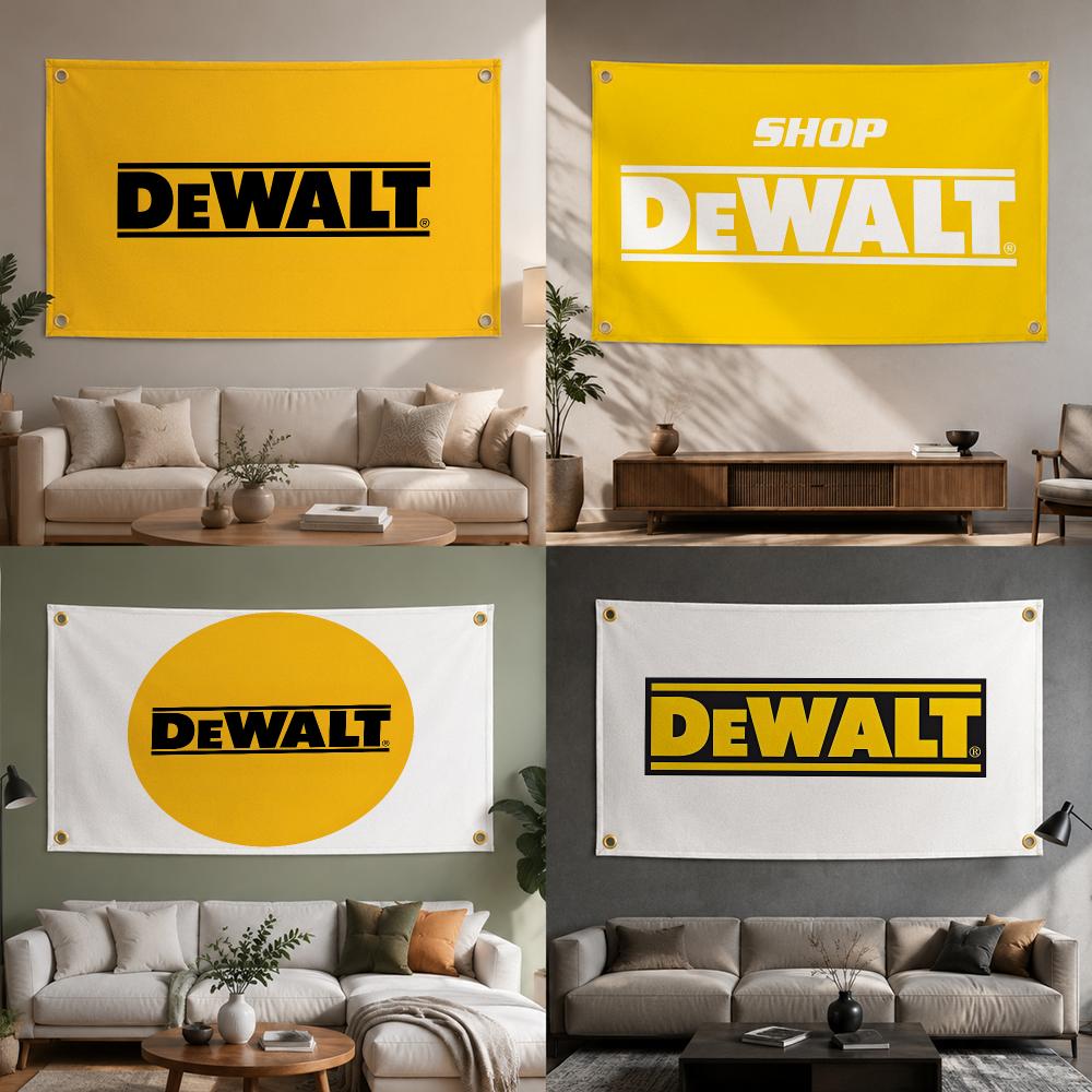 Outdoor Camping Brands - علامة تجارية للأدوات DEWALT، أعلام أنيقة