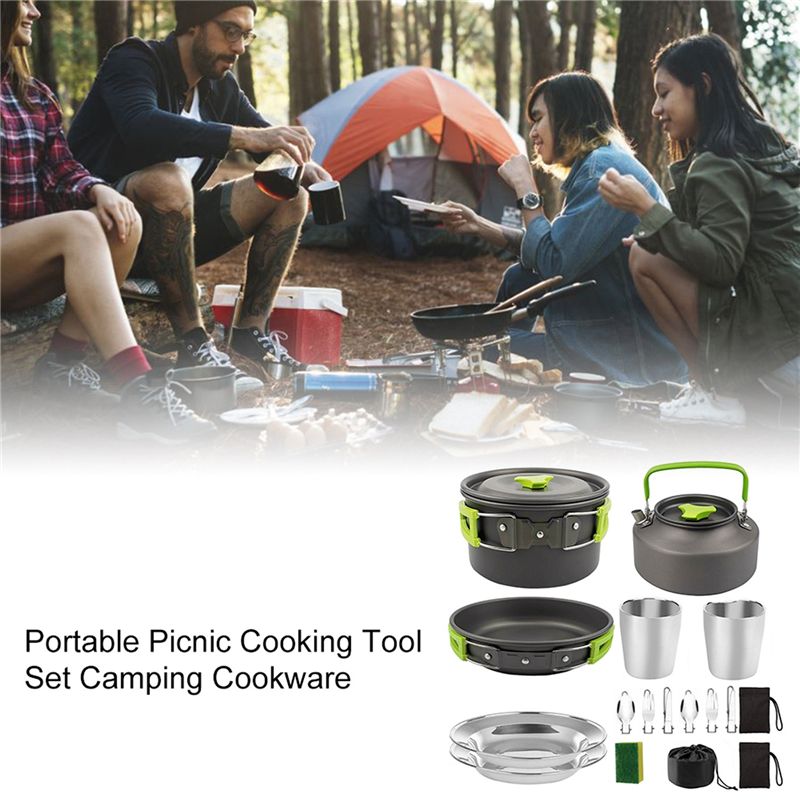 【المشتريين】جهيزات المطابخ التخ - مراجعة Outdoor Camping Cooking Equipment وسعره