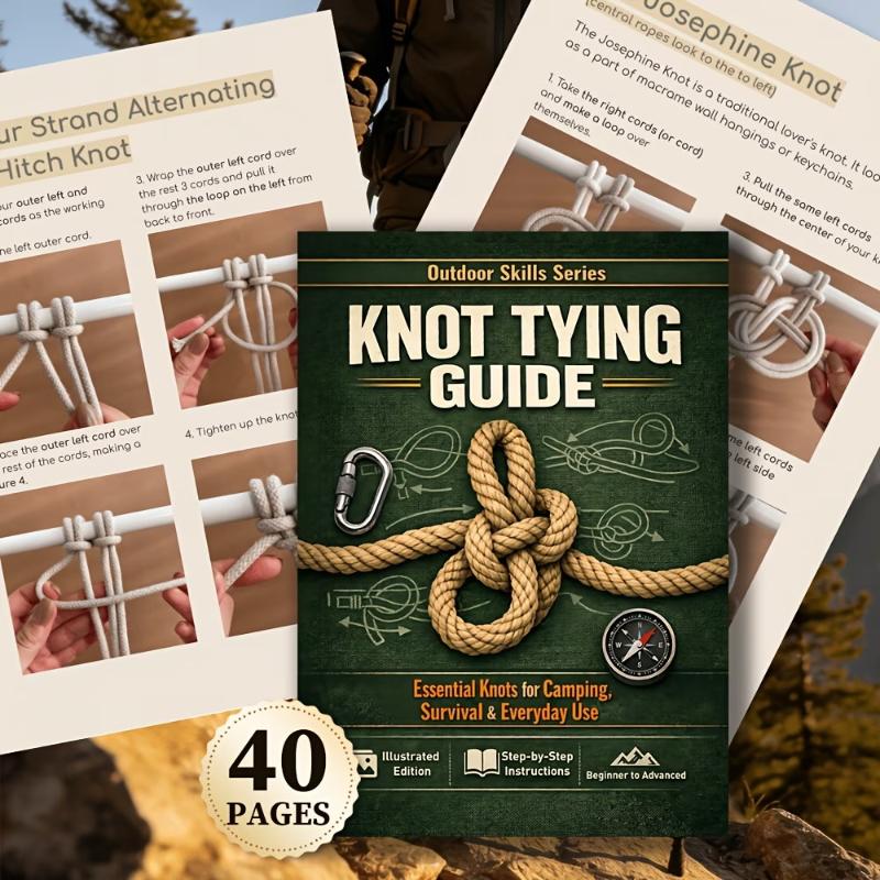 كتاب دليل أساسيات ربط العقد، 5 - مراجعة Outdoor Camping Essentials وسعره