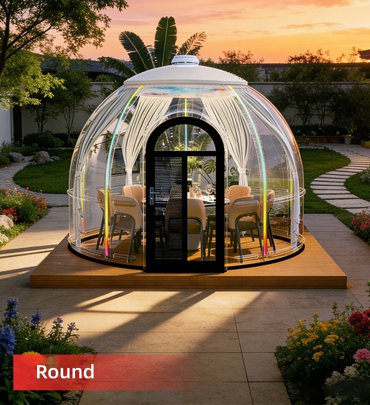 خيمة فقاعية شفافة على شكل قبة، - مراجعة Outdoor Camping Exhibition وسعره