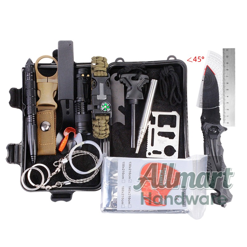 صندوق أدوات النجاة EDC المحمول - مراجعة Outdoor Camping Kit وسعره