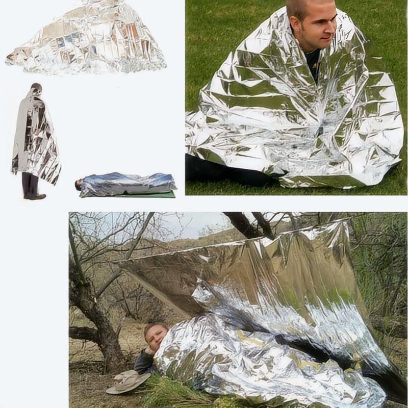 4 قطع بطانية طوارئ للاستخدام ا - مراجعة First Aid Kit Camping وسعره