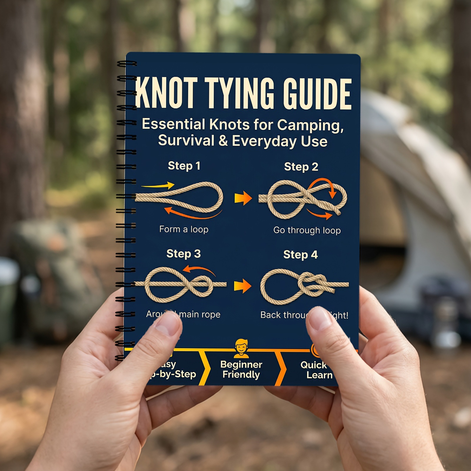 دليل خطوة بخطوة لعقد العقدات ف - مراجعة Outdoor Camping Essentials وسعره