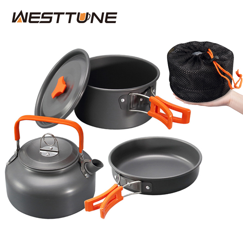 WESTTUNE التخييم طقم حلل استان - مراجعة Outdoor Camping Essentials وسعره