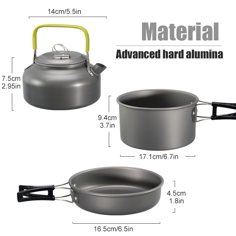 WESTTUNE التخييم طقم حلل استان - مراجعة Outdoor Camping Essentials وسعره
