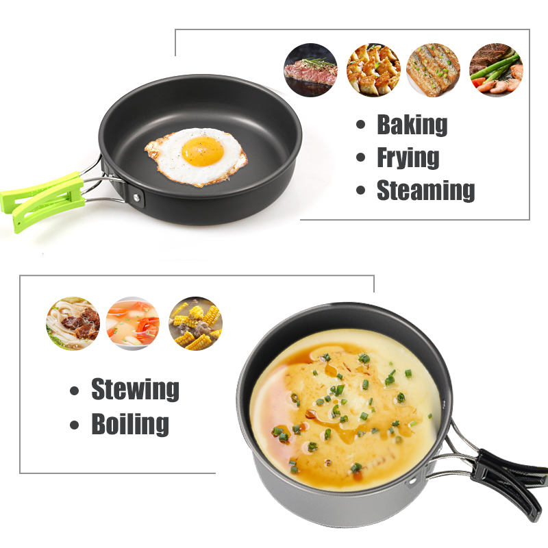 WESTTUNE التخييم طقم حلل استان - مراجعة Outdoor Camping Essentials وسعره