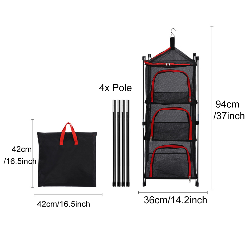 شبكة تجفيف لتخزين التخييم في ا - مراجعة Outdoor Camping Essentials وسعره