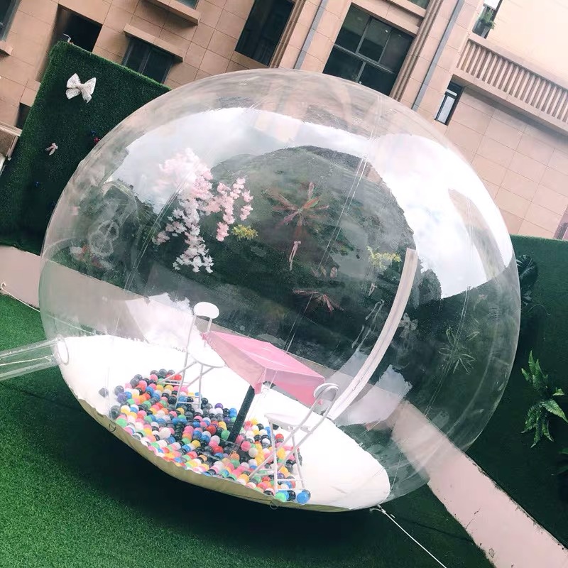 نفخ فقاعة خيمة تشبه بيت الإسكي - مراجعة Outdoor Camping Exhibition وسعره